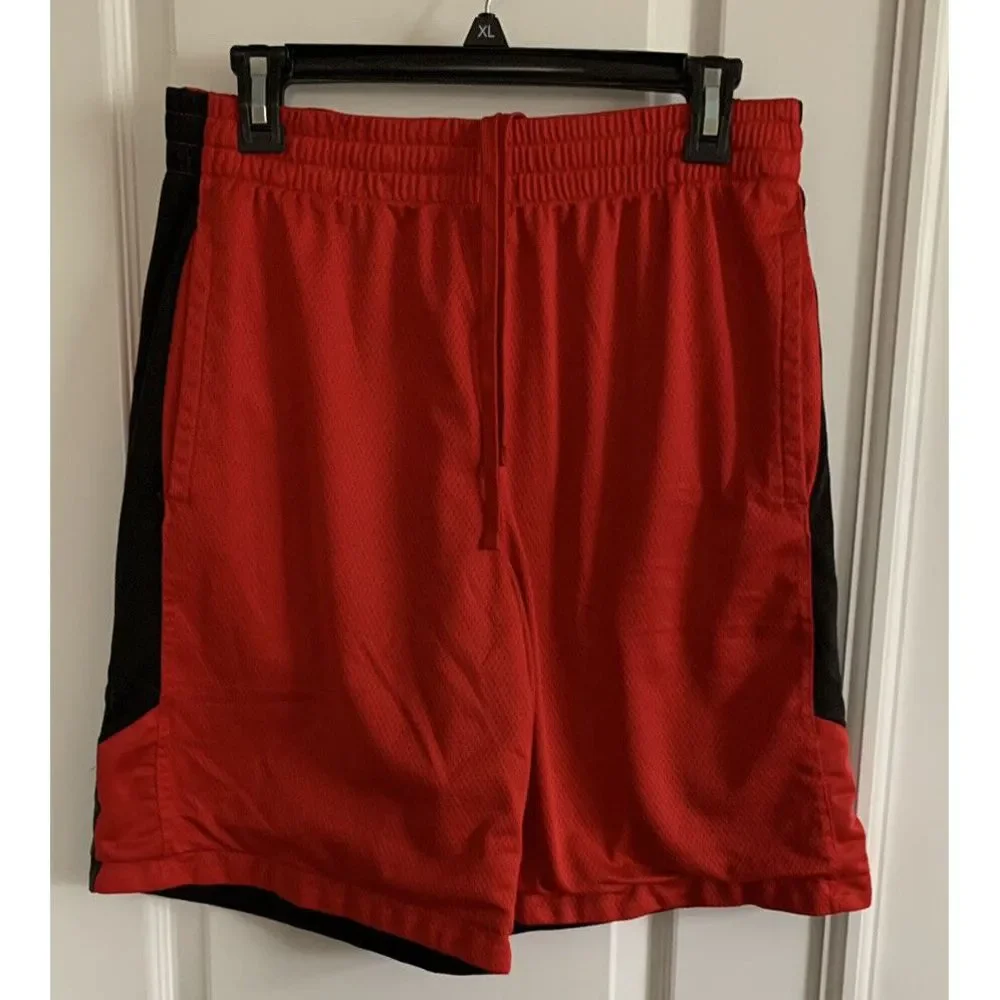 Vintage 5Star Basketball Reversible Men's Red/Black Training Shorts SZ M (32-34)